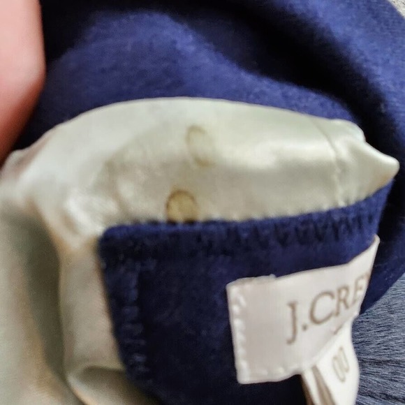 J. Crew Women's Blue Keating Blazer Wool Blend Single Vent Size 00 Style 28639 - Picture 5 of 14